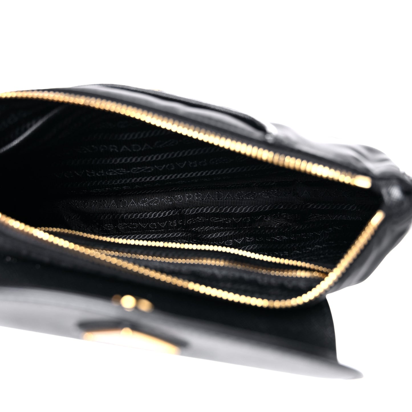 Tessuto Nylon Saffiano Crossbody Bag Black