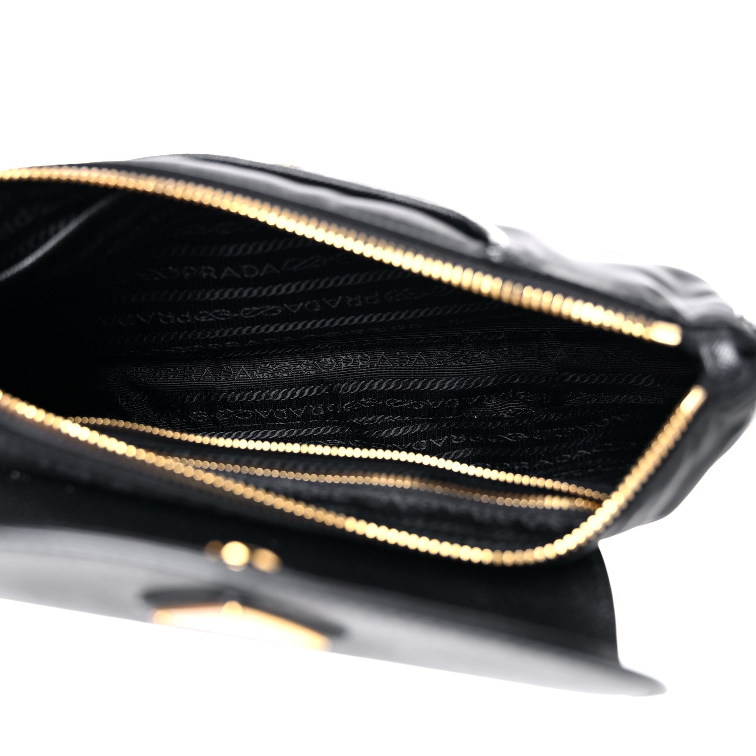 Prada Tessuto Nylon Saffiano Crossbody Bag Black 4 of 7