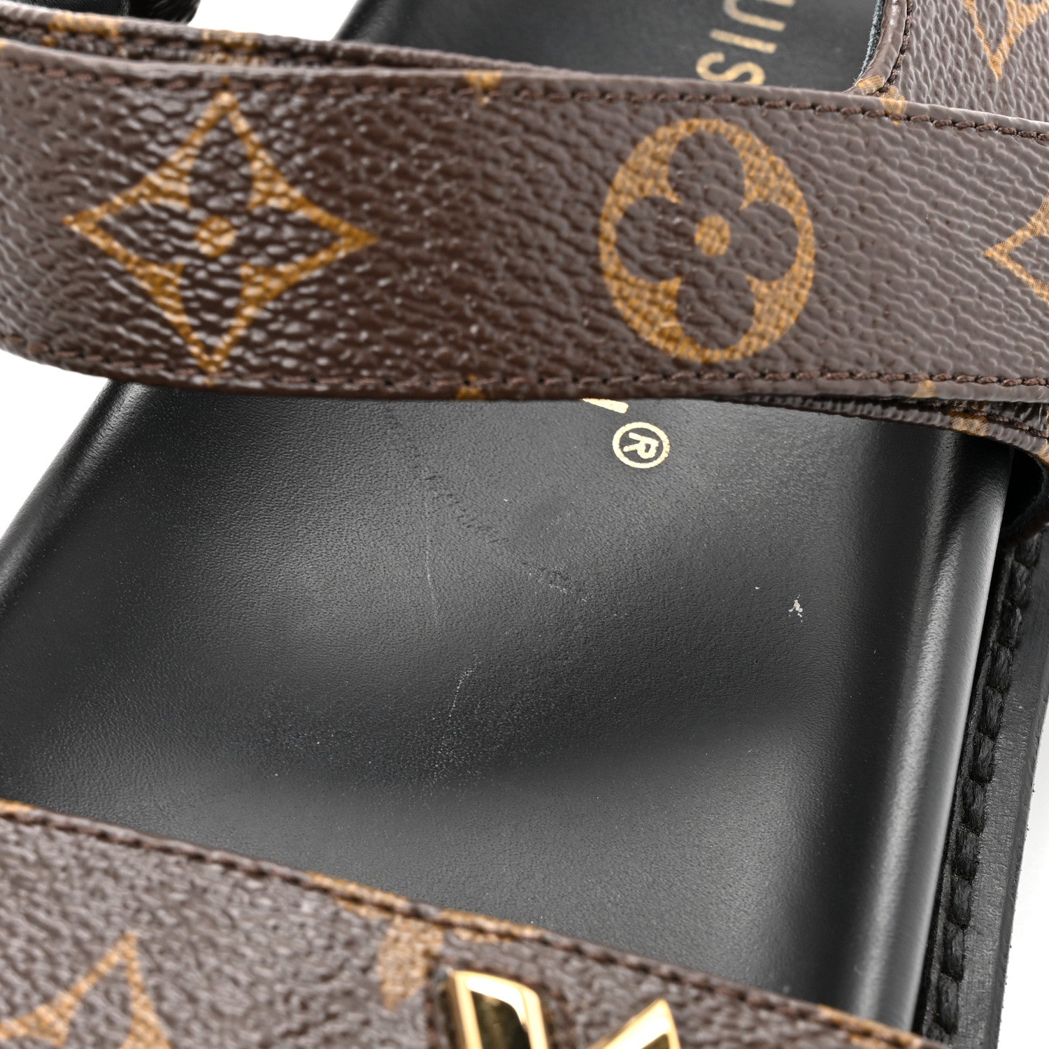 Louis Vuitton Monogram LV Sunset Comfort Flat Sandals 38 Cacao Brown 10 of 11