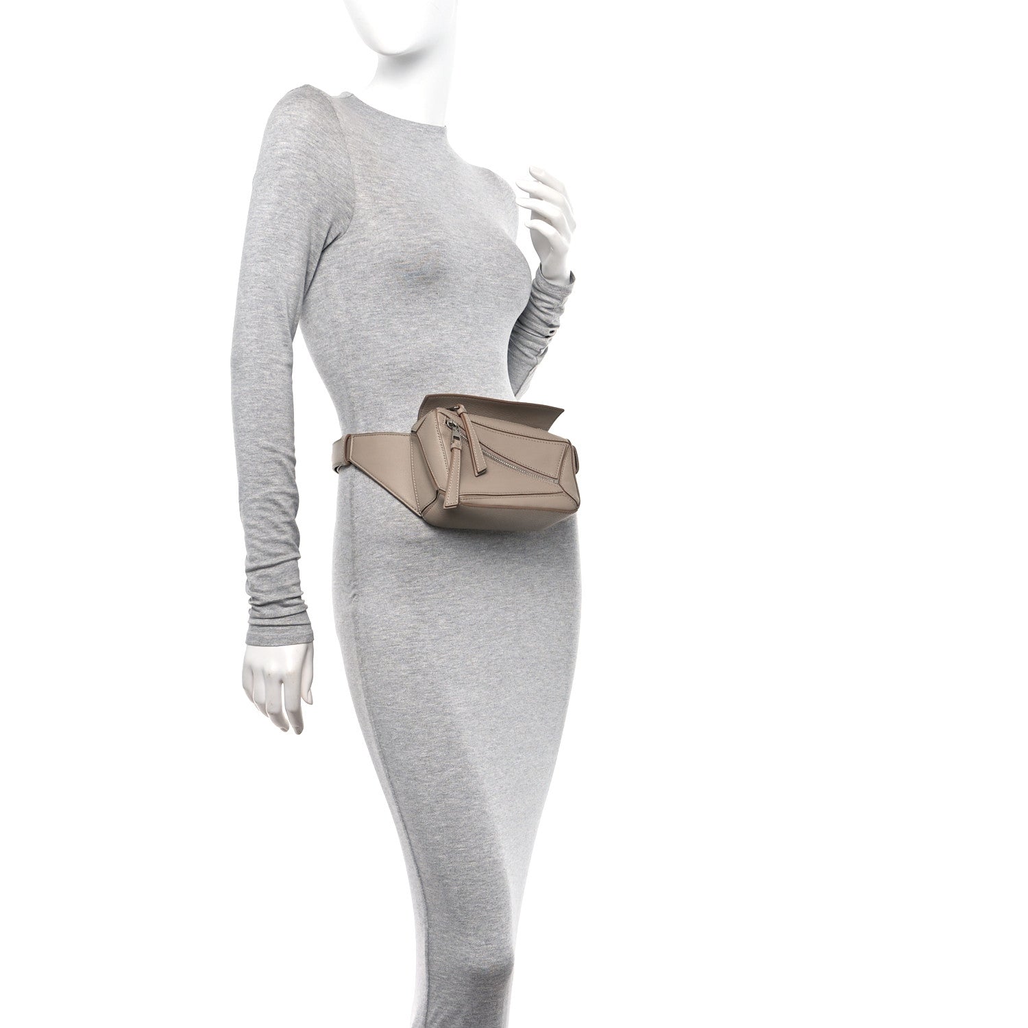 Loewe Calfskin Mini Puzzle Bumbag Sand 2 of 10