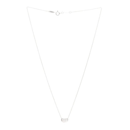 Tiffany Sterling Silver 9mm Elsa Peretti Bean Pendant Necklace 3 of 4