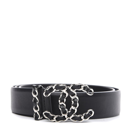 Chanel Calfskin CC Chain Belt 85 34 Black 1 of 5