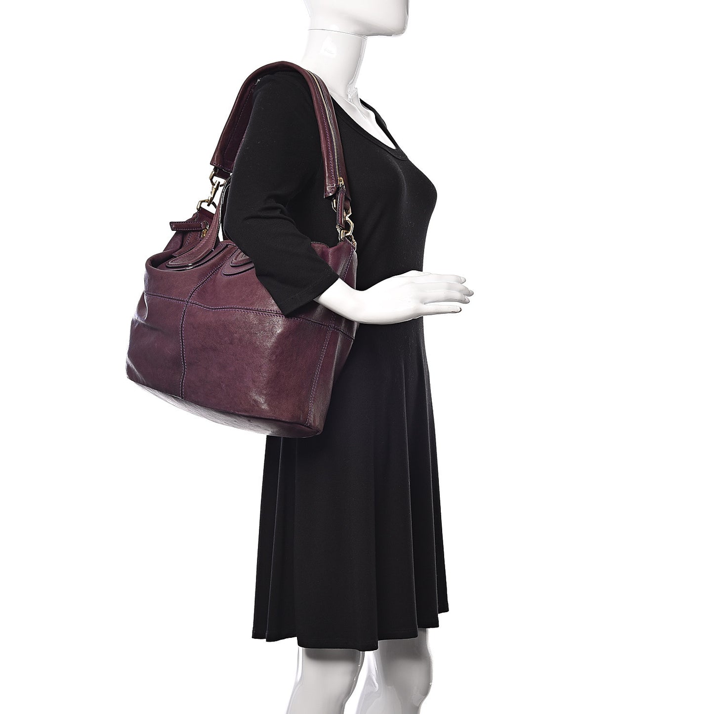 Lambskin Medium Nightingale Aubergine