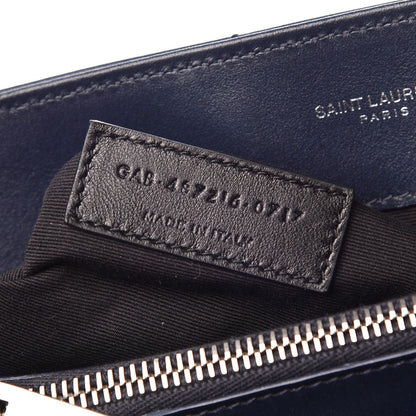 Saint Laurent Calfskin Y Quilted Monogram Medium Loulou Chain Satchel Medium Blue 7 of 8