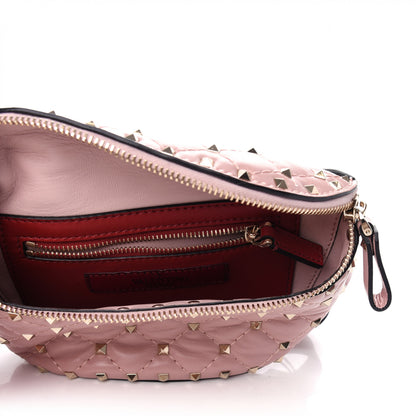 Valentino Garavani Lambskin Rockstud Spike Belt Bag 85 Water Rose 5 of 10