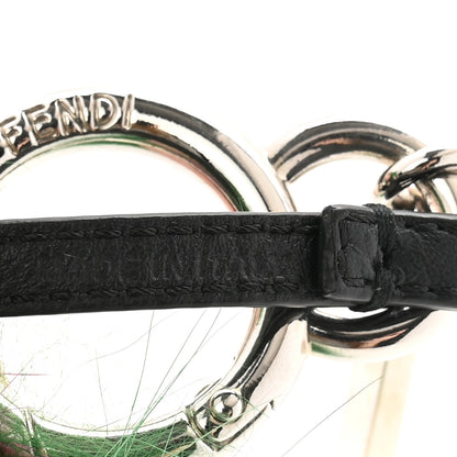 Fendi Fox Mink Rabbit Fur Vitello Dolce Minty Mini Monster Bag Bug Charm Jade Multicolor 4 of 4
