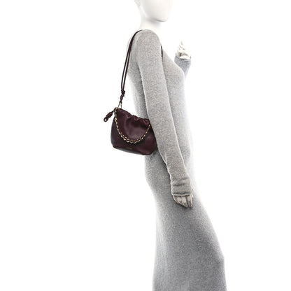 Loewe Mellow Nappa Donut Chain Mini Flamenco Knot Clutch Dark Burgundy 2 of 11