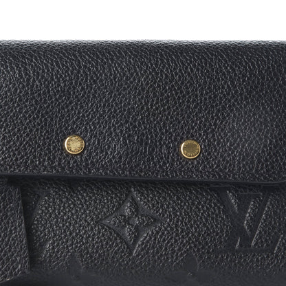 Louis Vuitton Empreinte Pont-Neuf Compact Wallet Black 7 of 10