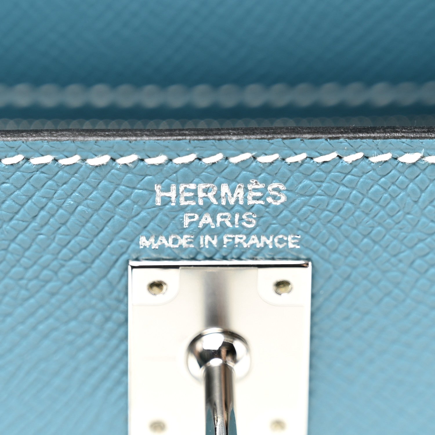 Hermes Epsom Kelly Sellier 25 New Blue Jean 6 of 11