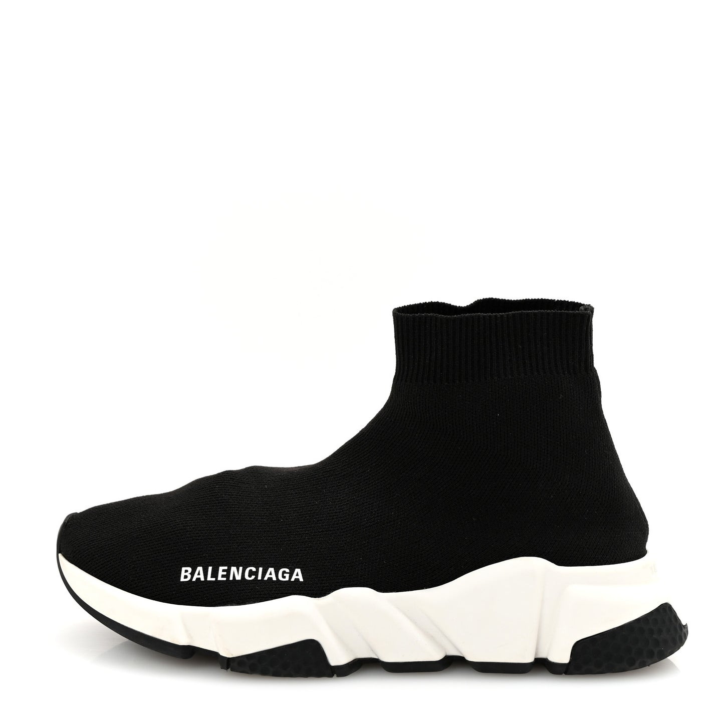 Neoprene Knit Womens Speed Sneakers 37 Black White
