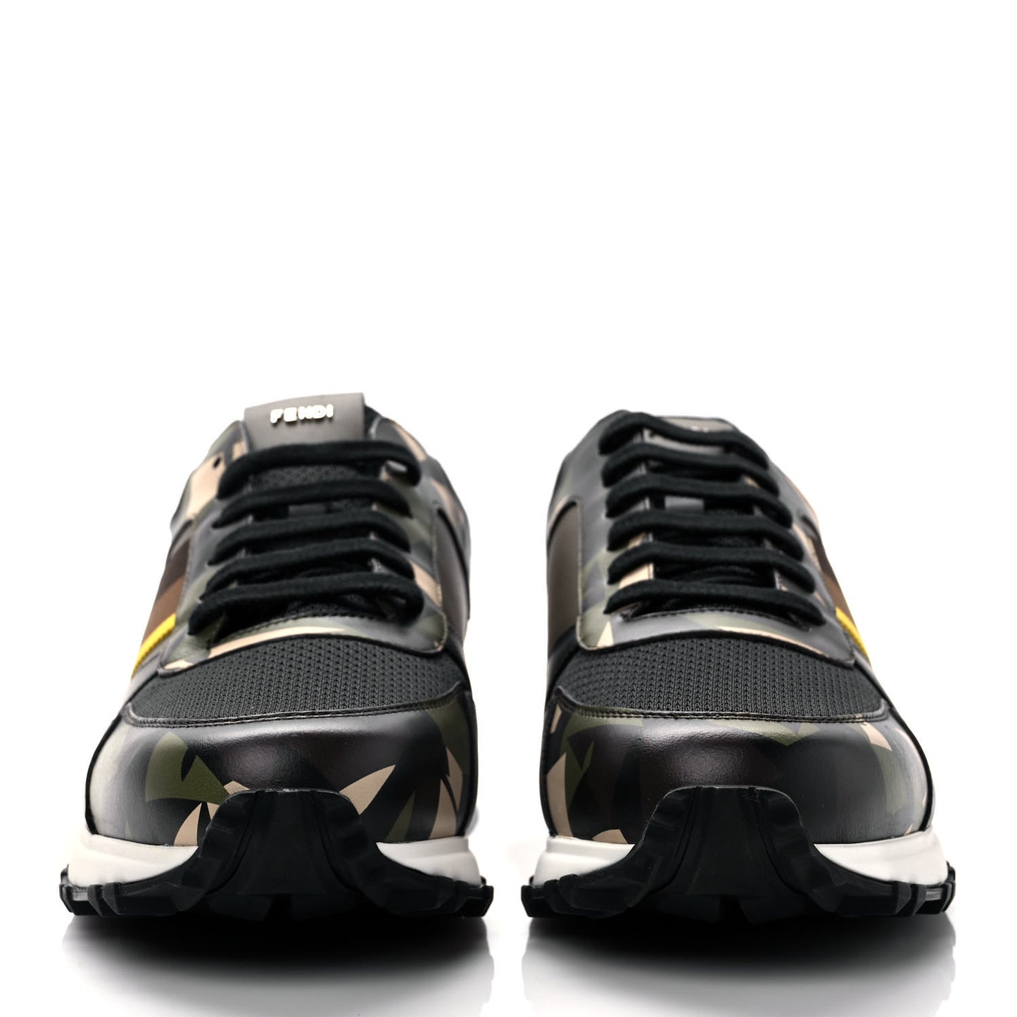 Calfskin Nylon Mens Camo Bugs Sneakers 9 Military Black Multicolor