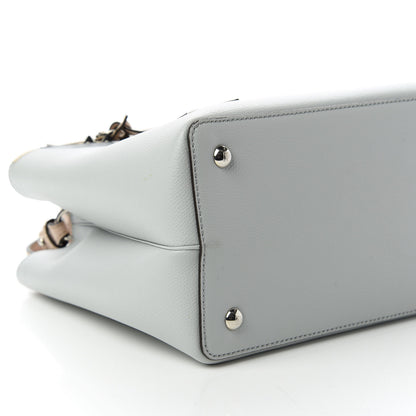 Fendi Vitello Cruise Monster Studded Petite 2Jours Tote Grigio Perla Amido Multicolor 6 of 10