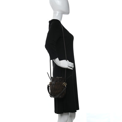 Fendi Suede Vitello King F is Fendi Micro FF Mini Mon Tresor Bucket Bag Sigaro Marrone Ebano 2 of 10