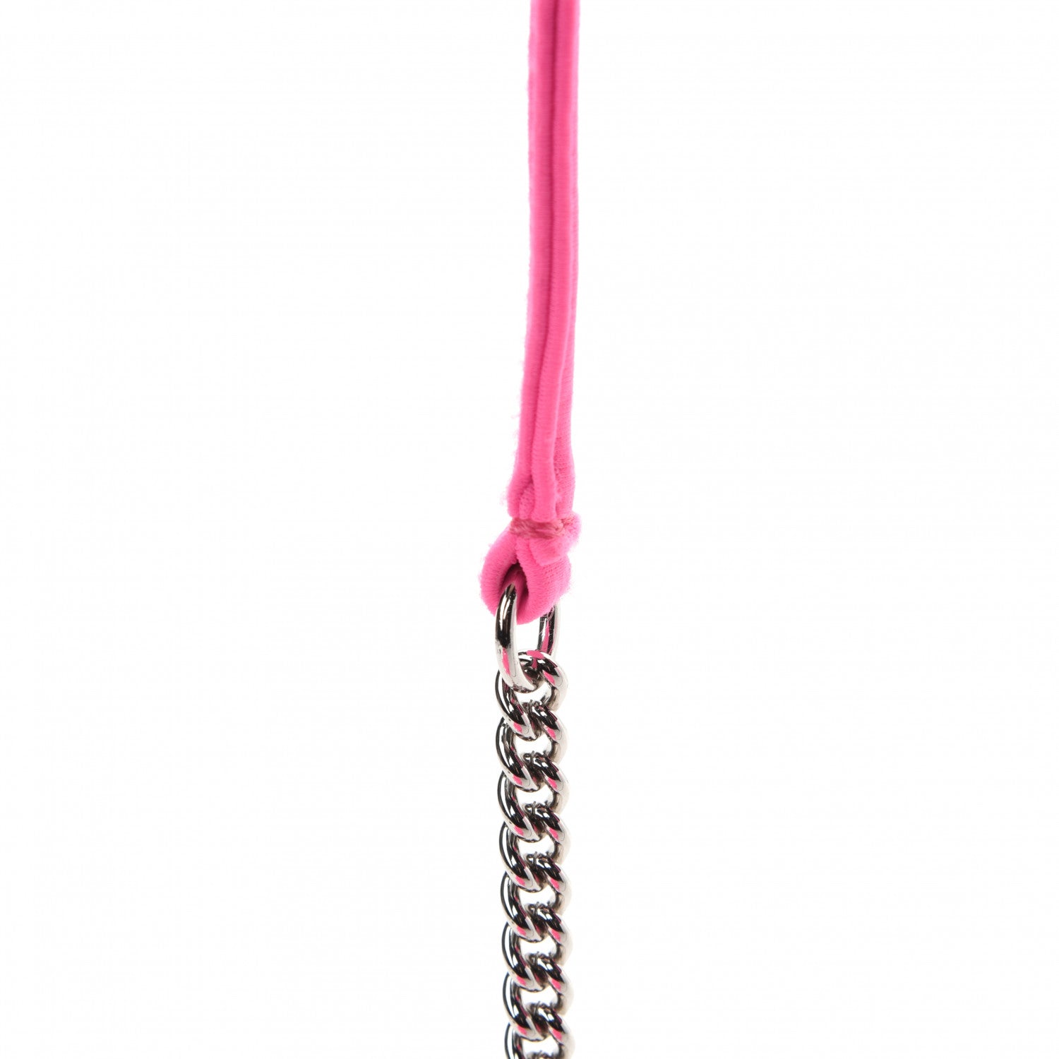 Fendi Lycra FF Embossed Mini Baguette Rosa Fluo 9 of 12