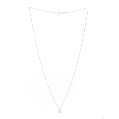 Tiffany Platinum Diamond .28ct Solitaire Pendant Necklace 3 of 4