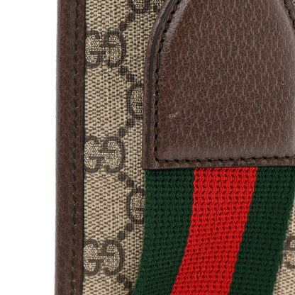 Gucci GG Supreme Monogram Web Medium Neo Vintage Flap Messenger Bag Beige New Acero 12 of 13