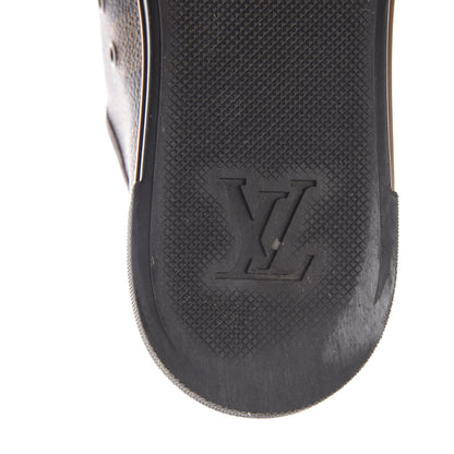 Louis Vuitton Calfskin Damier Ebene Punchy Sneakers 37.5 14 of 14