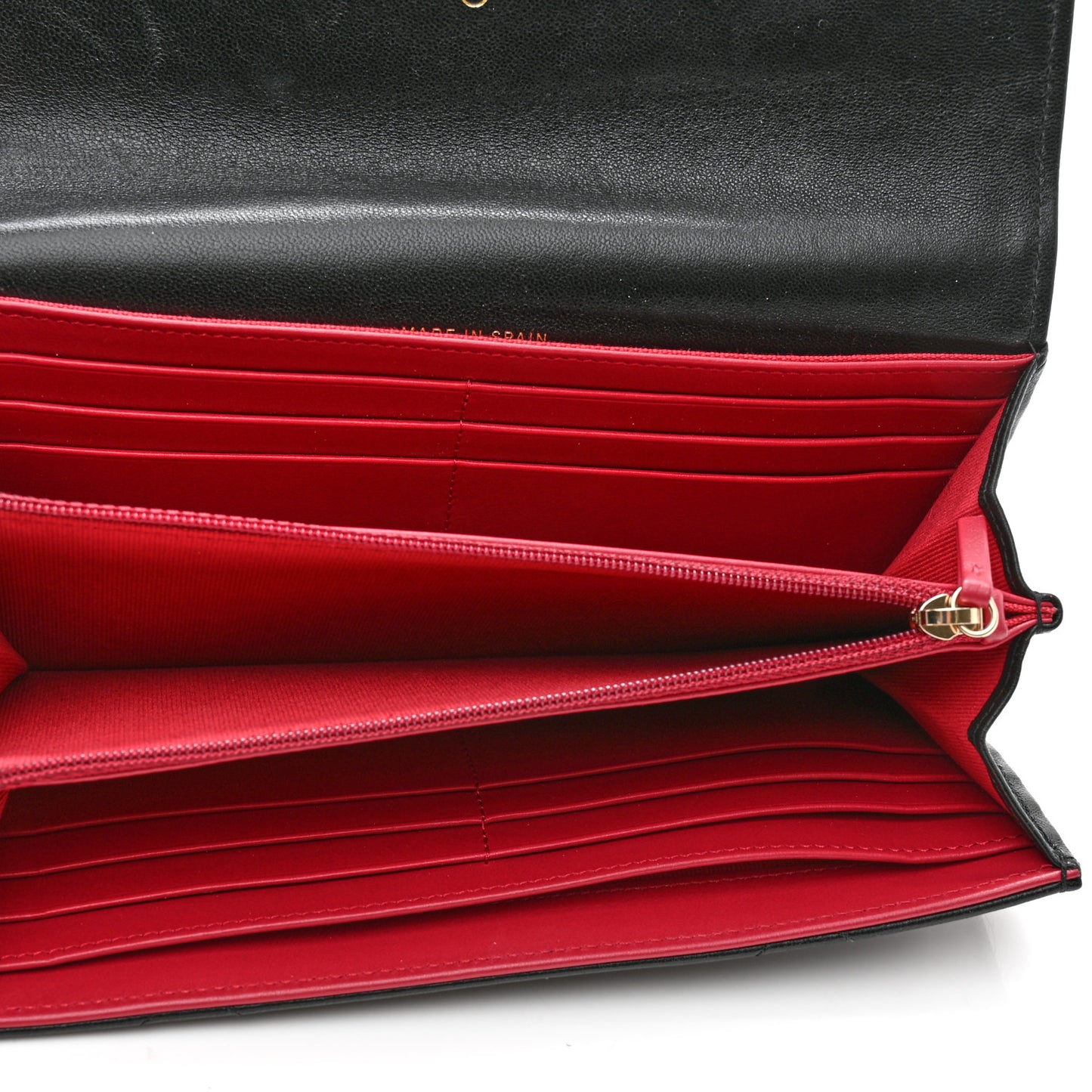Lambskin Quilted Chanel 19 Flap Wallet Black