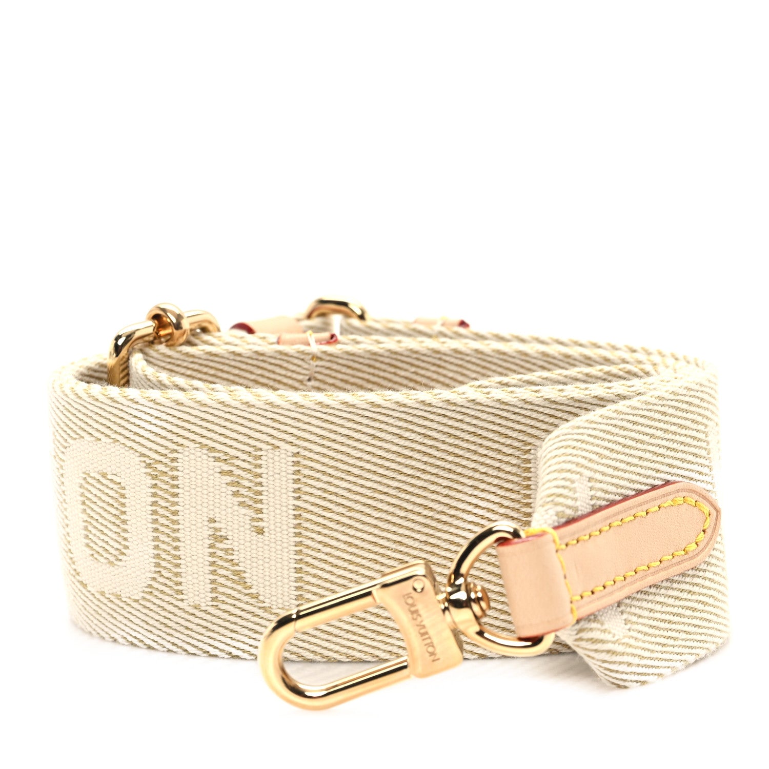 Louis Vuitton Jacquard High Rise Shoulder Strap Beige 1 of 3
