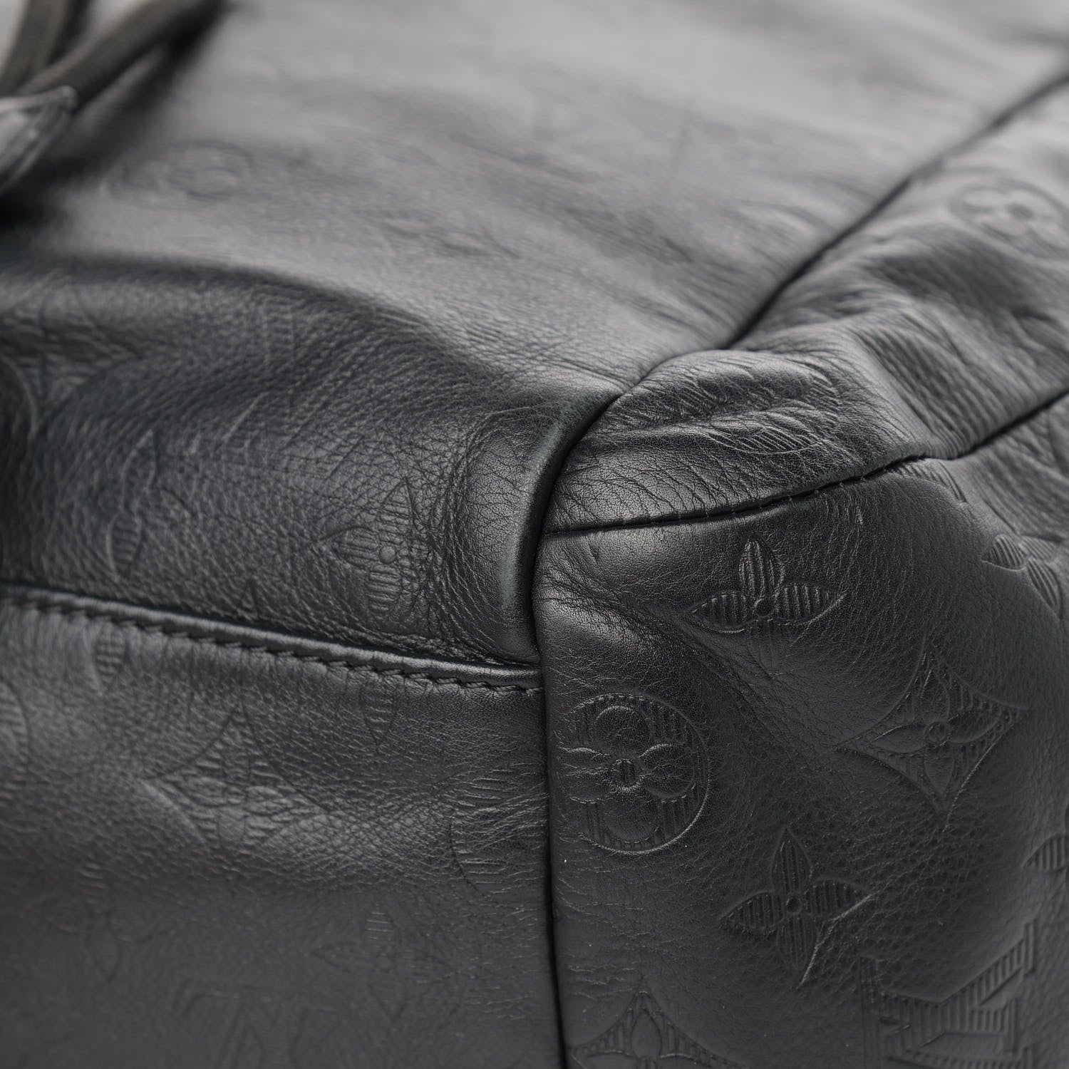 Louis Vuitton Calfskin Monogram Shadow Discovery Backpack Black 9 of 14