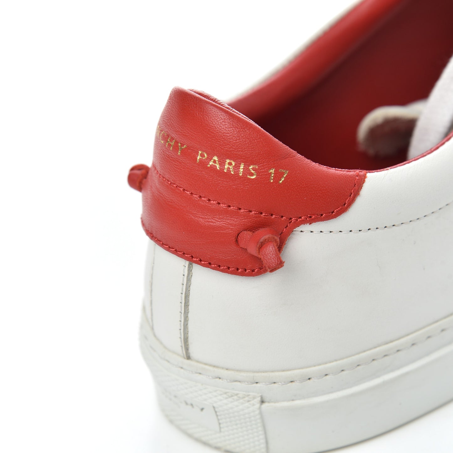 Calfskin Womens Urban Street Sneakers 38 White Red