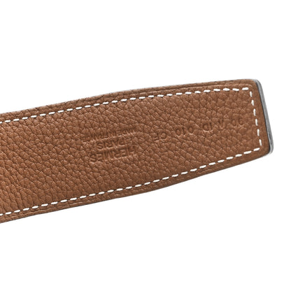 Hermes Box Togo 32mm Constance H Belt 90 36 Black Gold 3 of 5