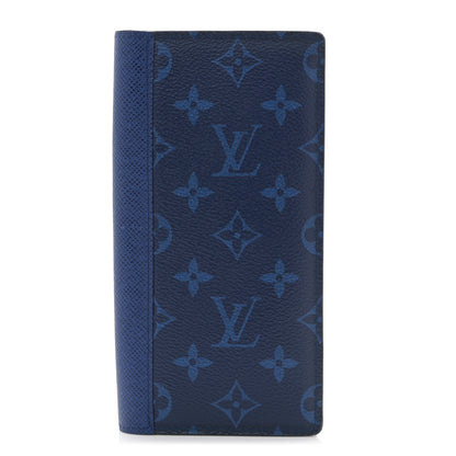 Louis Vuitton Taigarama Brazza Wallet NM Cobalt 1 of 8