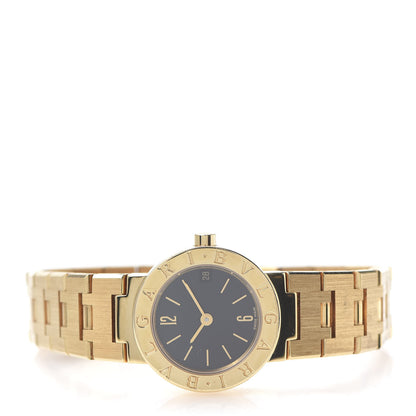 Bulgari 18K Yellow Gold 23mm Quartz Watch Black 3 of 7