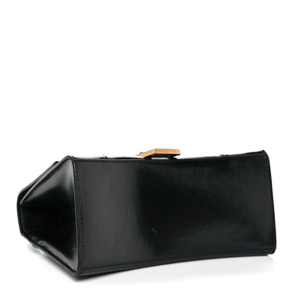 Balenciaga Shiny Box Calfskin Small Hourglass Top Handle Bag Black 4 of 16