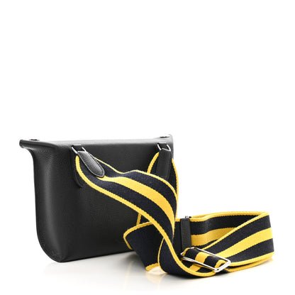 Hermes Togo Videpoches Caban Jaune De Naples Indigo 3 of 8