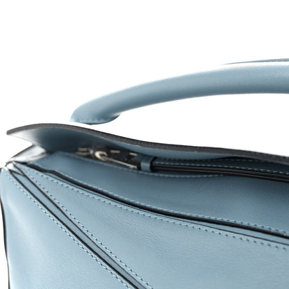 Loewe Calfskin Small Puzzle Bag Stone Blue 10 of 10