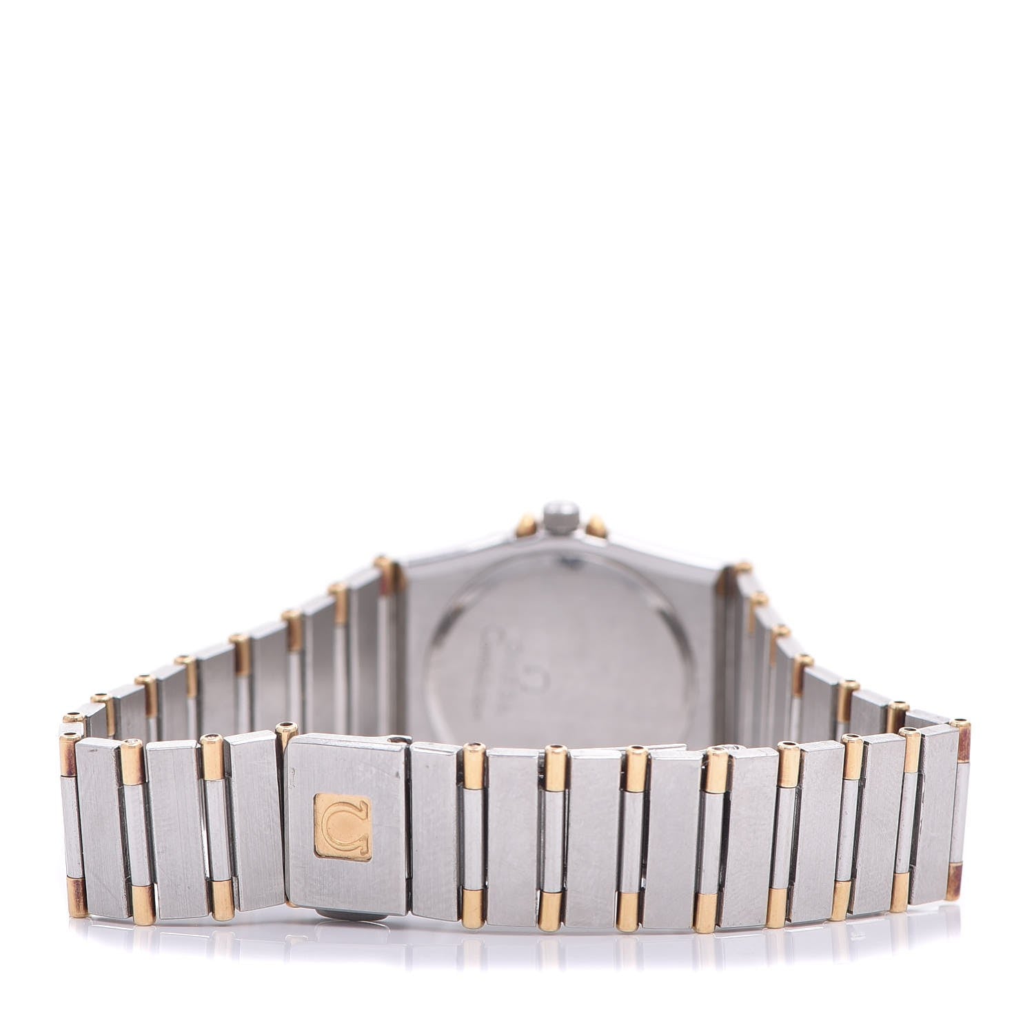 Omega Stainless Steel 18K Yellow Gold Diamond Bezel 22mm Constellation Quartz Watch Champagne 895.1080.1 4 of 6