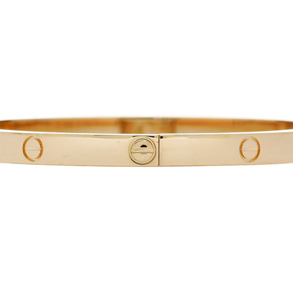 Cartier 18K Yellow Gold Small LOVE Bracelet 15 5 of 8