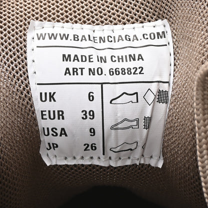 Balenciaga Rubber Mesh Monocolor Clear Sole Womens Track.2 Open Sneakers 39 Dark Beige 9 of 10