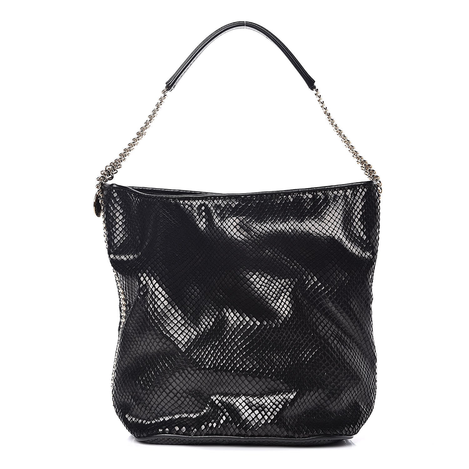 Stella McCartney Faux Python Bailey Boo Hobo Black 1 of 10
