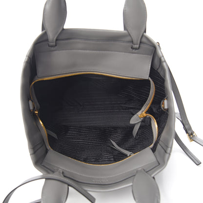 Prada Grace Lux Light Medium Ouverture Shoulder Bag Marmo 4 of 9