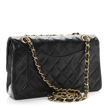 Chanel Lambskin Quilted Small Double Flap Black 2 of 15