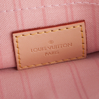 Louis Vuitton Damier Azur Neverfull MM GM Pochette Rose Ballerine 6 of 6