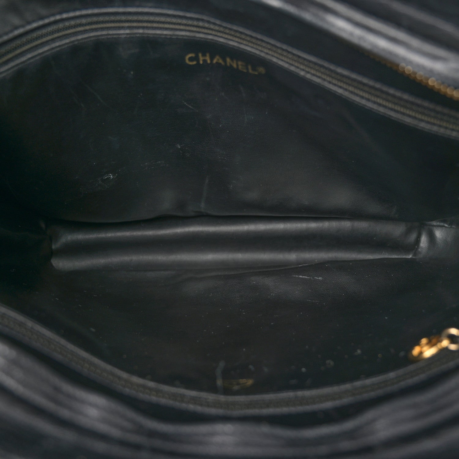 Chanel Lambskin Quilted Shoulder Bag Black 5 of 10