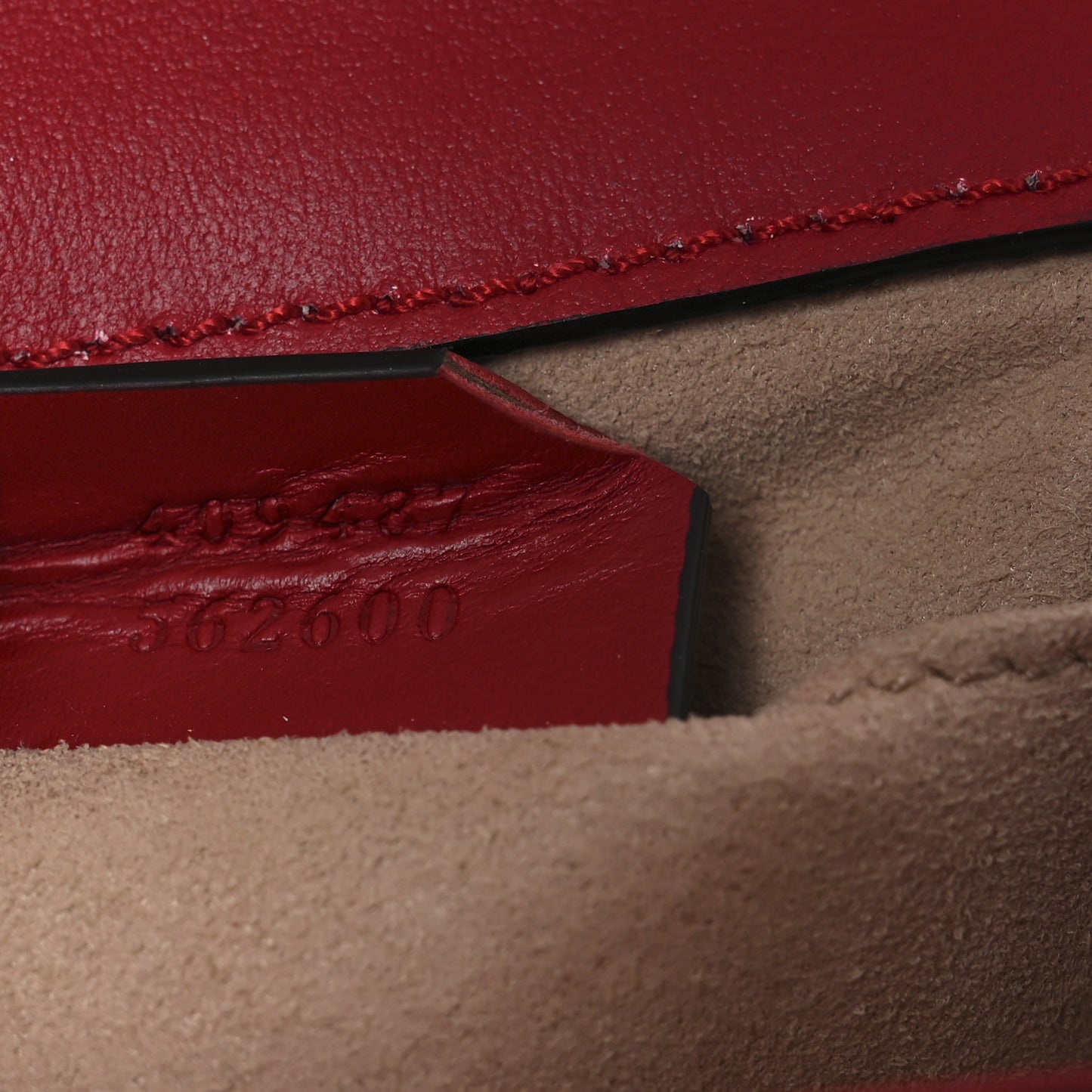 Guccissima Small Padlock Shoulder Bag Hibiscus Red