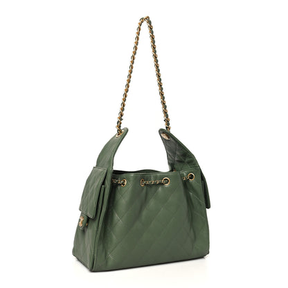 Chanel Caviar Quilted Small Chanel 25 Handbag Khaki 3 of 10