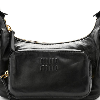Miu Miu Nappa Multi Pocket Hobo Black 7 of 9
