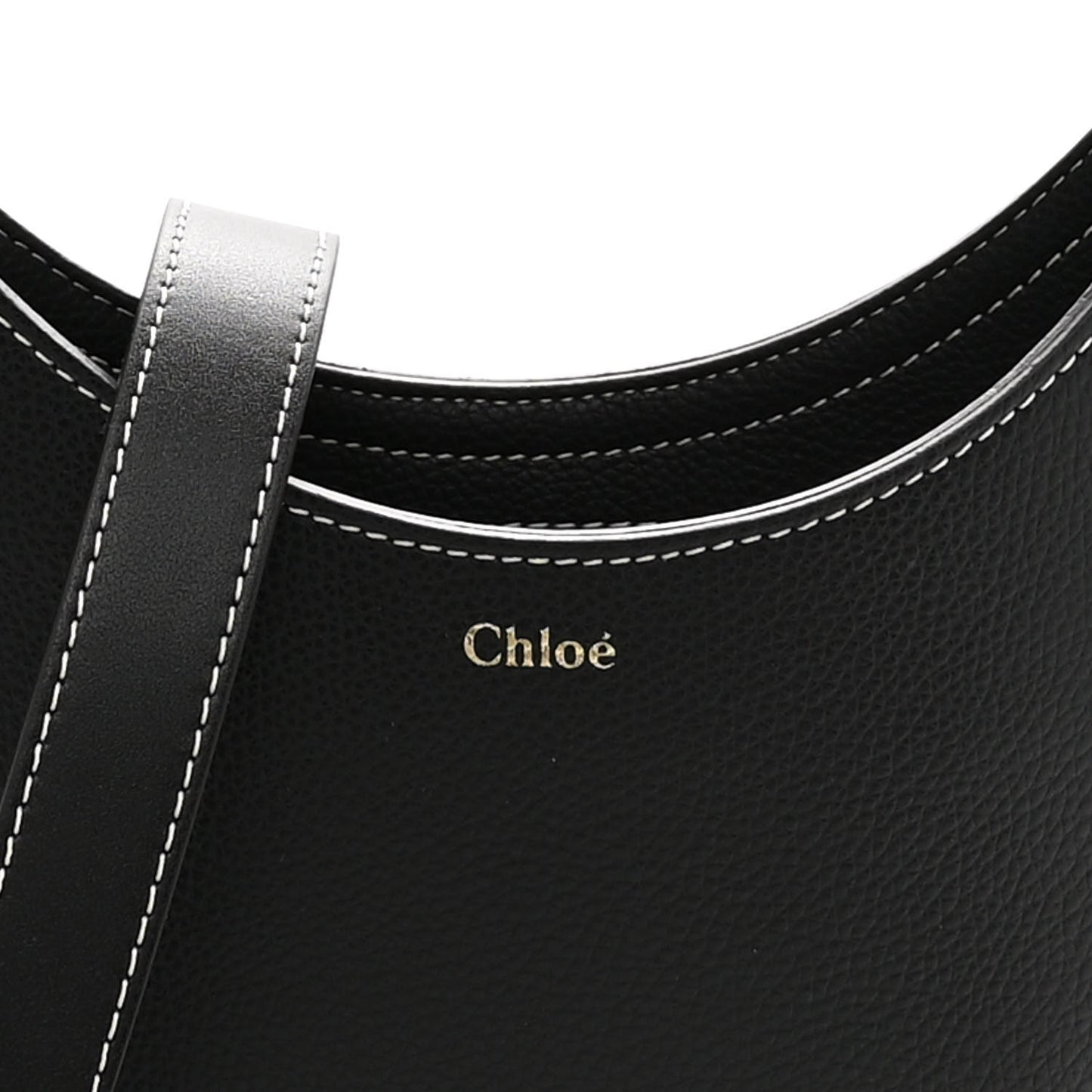 Small Grain Smooth Calfskin Small Darryl Hobo Black