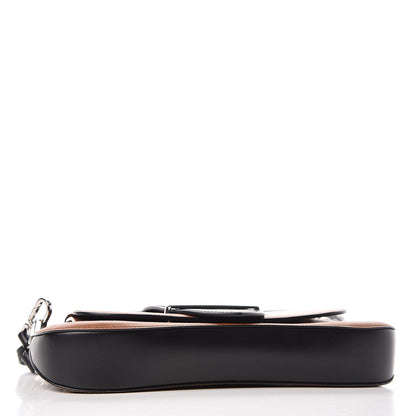 Prada City Calfskin Sidonie Shoulder Bag Black Cognac 5 of 8