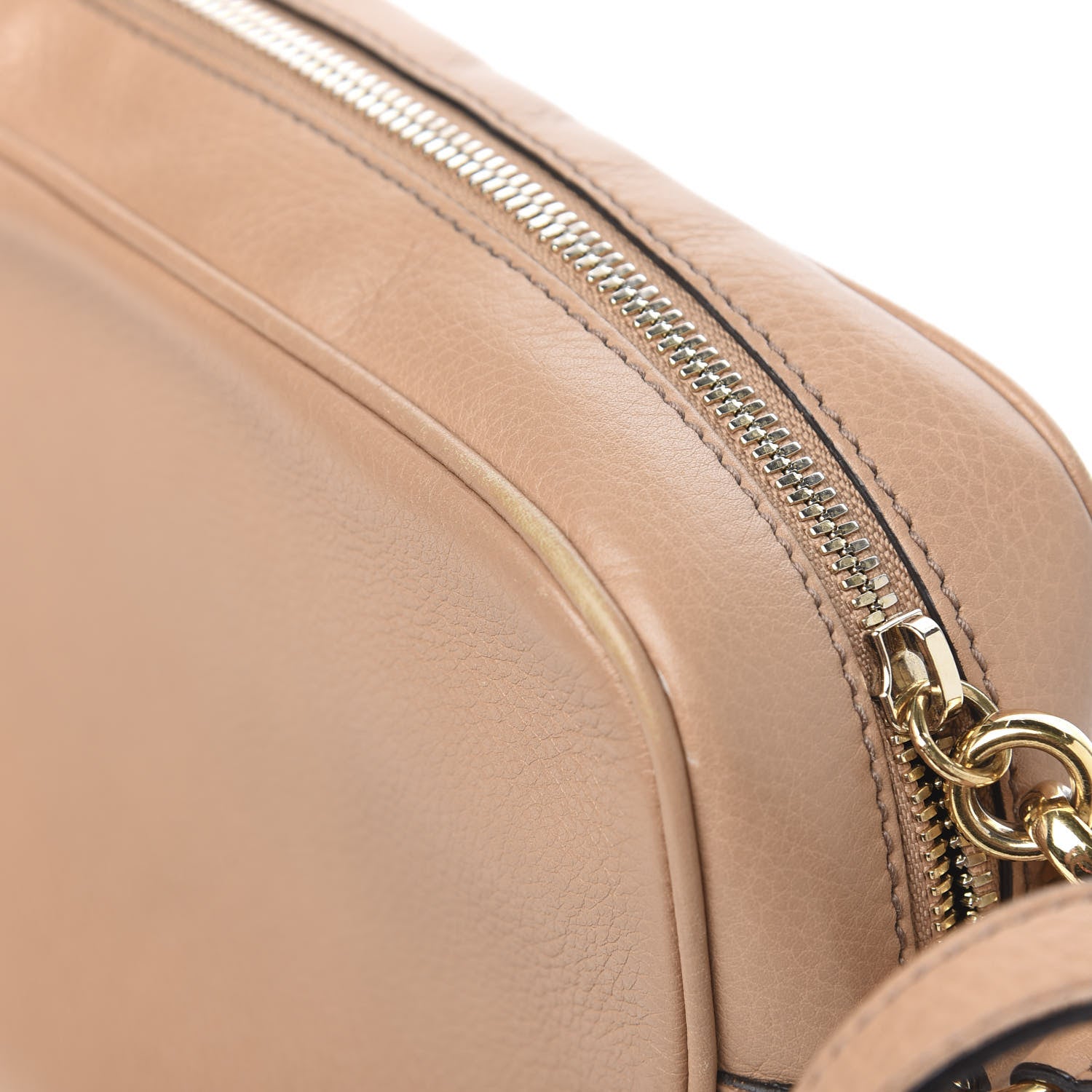 Gucci Pebbled Calfskin Small Soho Disco Bag Camelia 11 of 13