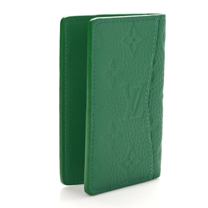 Louis Vuitton Taurillon Monogram Pocket Organizer Green 3 of 6