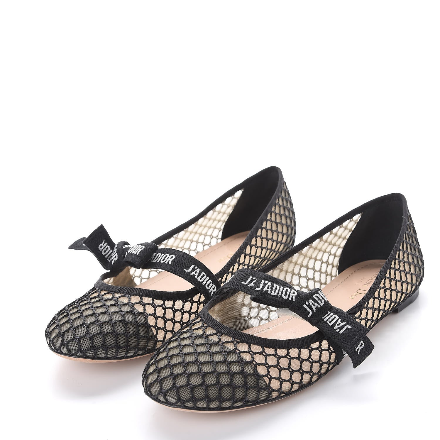 Christian Dior Resille Miss J'Adior Ballet Flat 42 Black 3 of 8