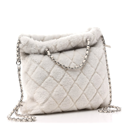 Chanel Shearling Coco Neige Backpack White 3 of 10