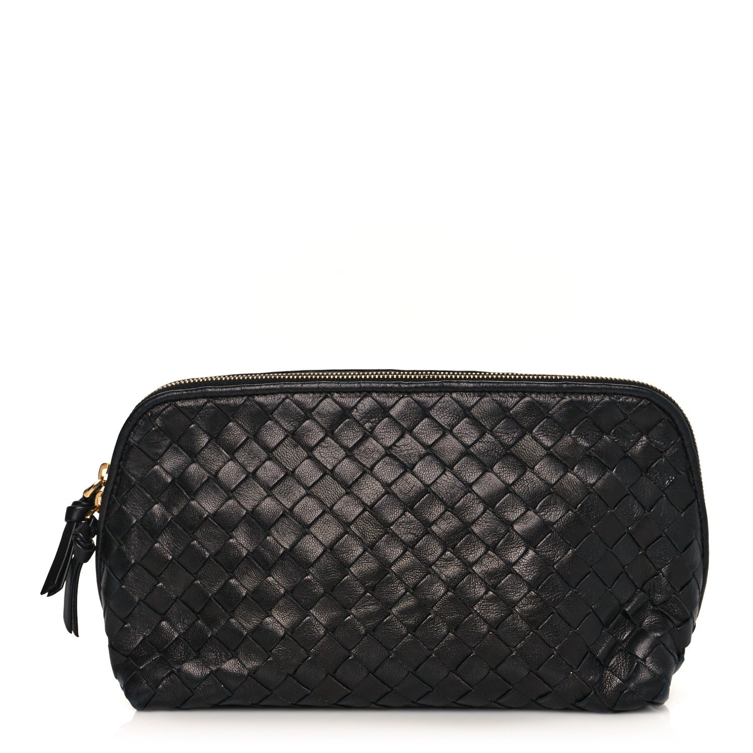 Bottega Veneta Nappa Intrecciato Small Cosmetic Pouch Black 1 of 9