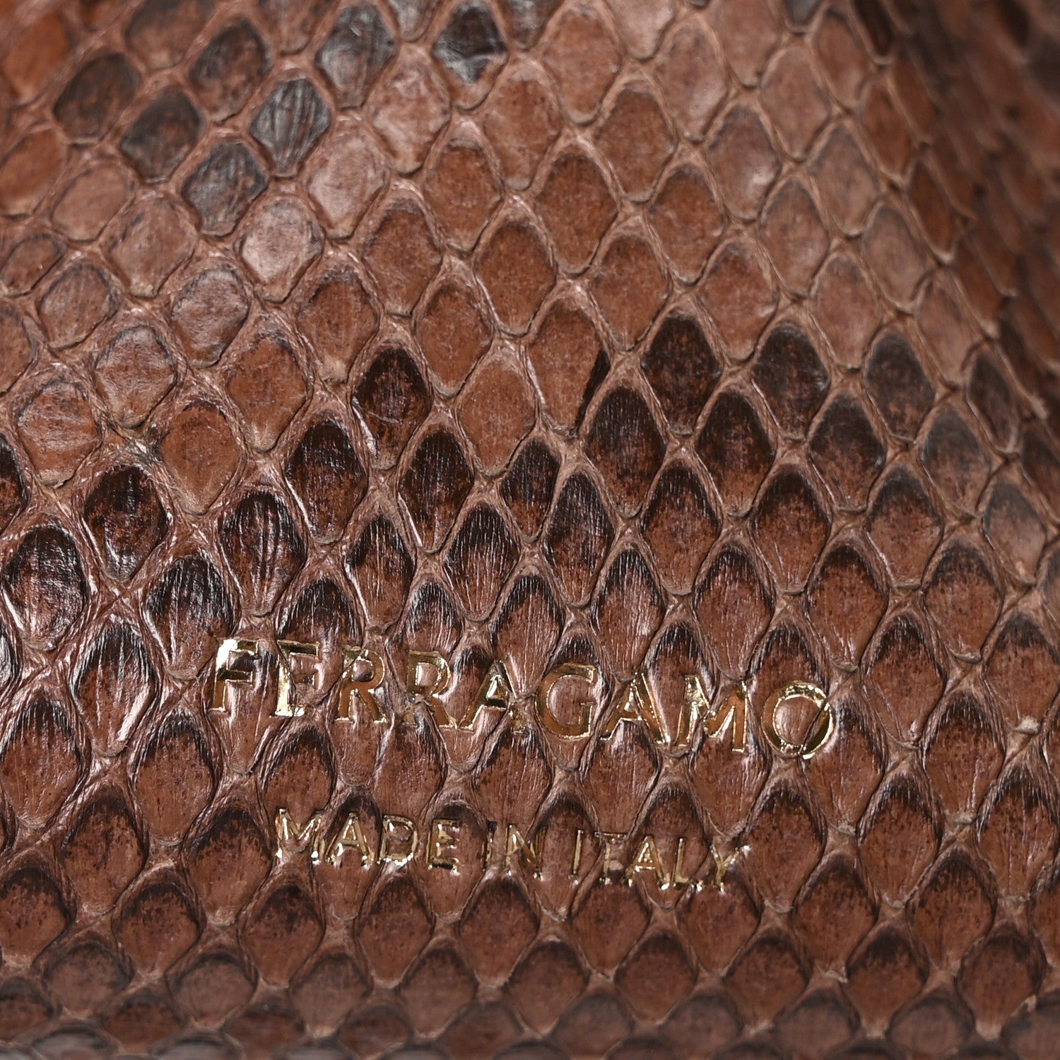 Salvatore Ferragamo Snakeskin Small Dumpling Soft Bag Testa di Moro 6 of 9
